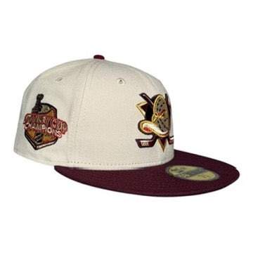 Anaheim Ducks 2007 Stanley Cup Champions Burgundy New Era 59Fifty Fitted Hat
