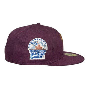 Toronto Blue Jays 1991 All Star Game Plum Metallic New Era 59Fifty Fitted Hat