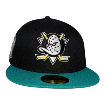 Anaheim Ducks 30th Anniversary Teal Visor New Era 59Fifty Fitted Hat