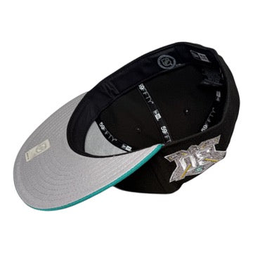 Anaheim Ducks 30th Anniversary Teal Visor New Era 59Fifty Fitted Hat