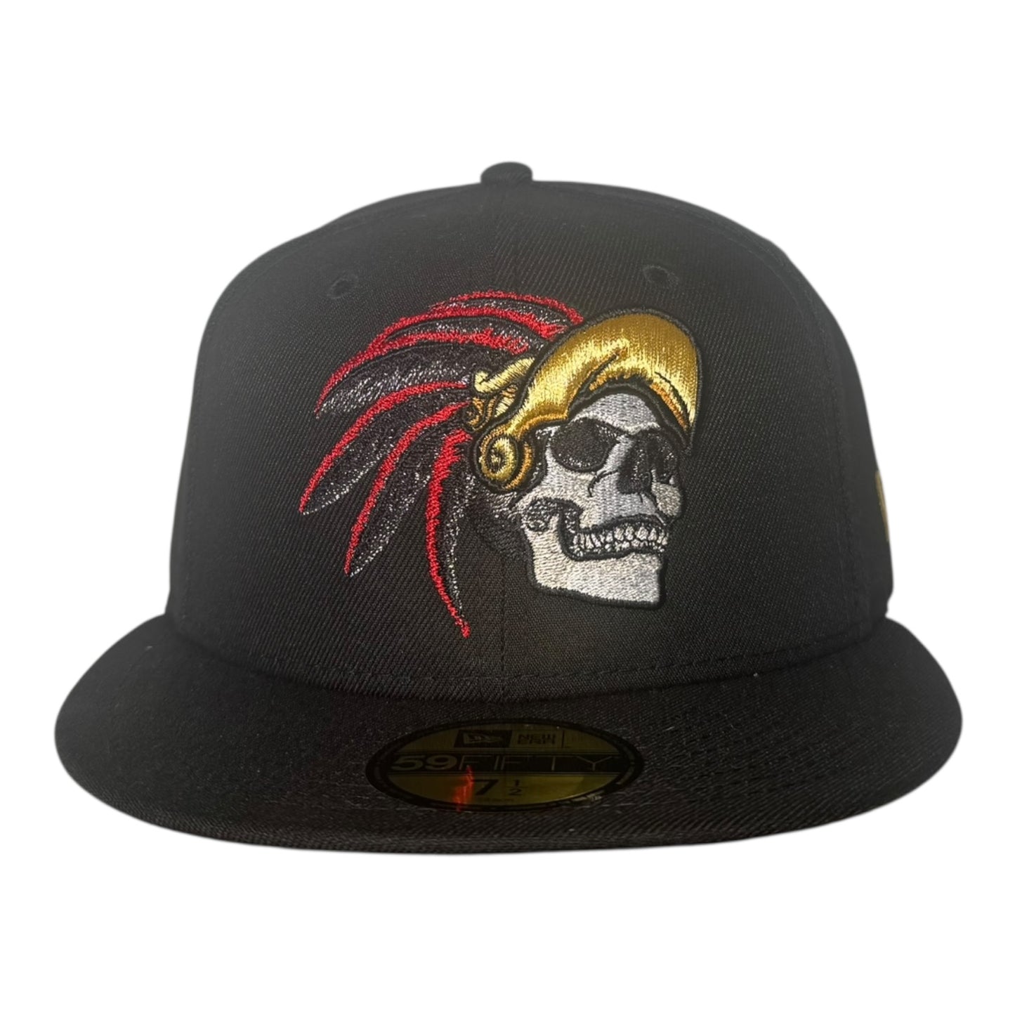 New Era Aztec Skull Warrior Black Metallic Prime Edition New Era 59Fifty Fitted Hat