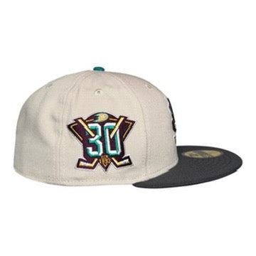 Anaheim Ducks 30th Anniversary Stone Graphite New Era 59Fifty Fitted Hat