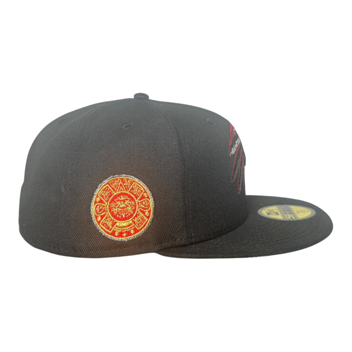 New Era Aztec Skull Warrior Black Metallic Prime Edition New Era 59Fifty Fitted Hat