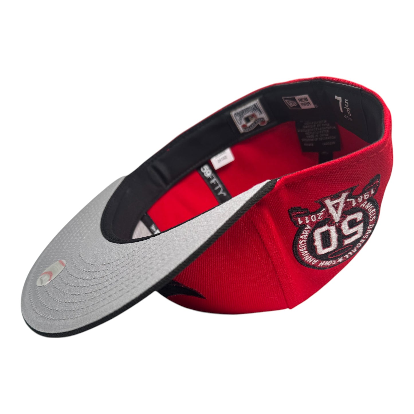 Anaheim Angels "Red Black" 50th Anniversary New Era 59Fifty Fitted Hat