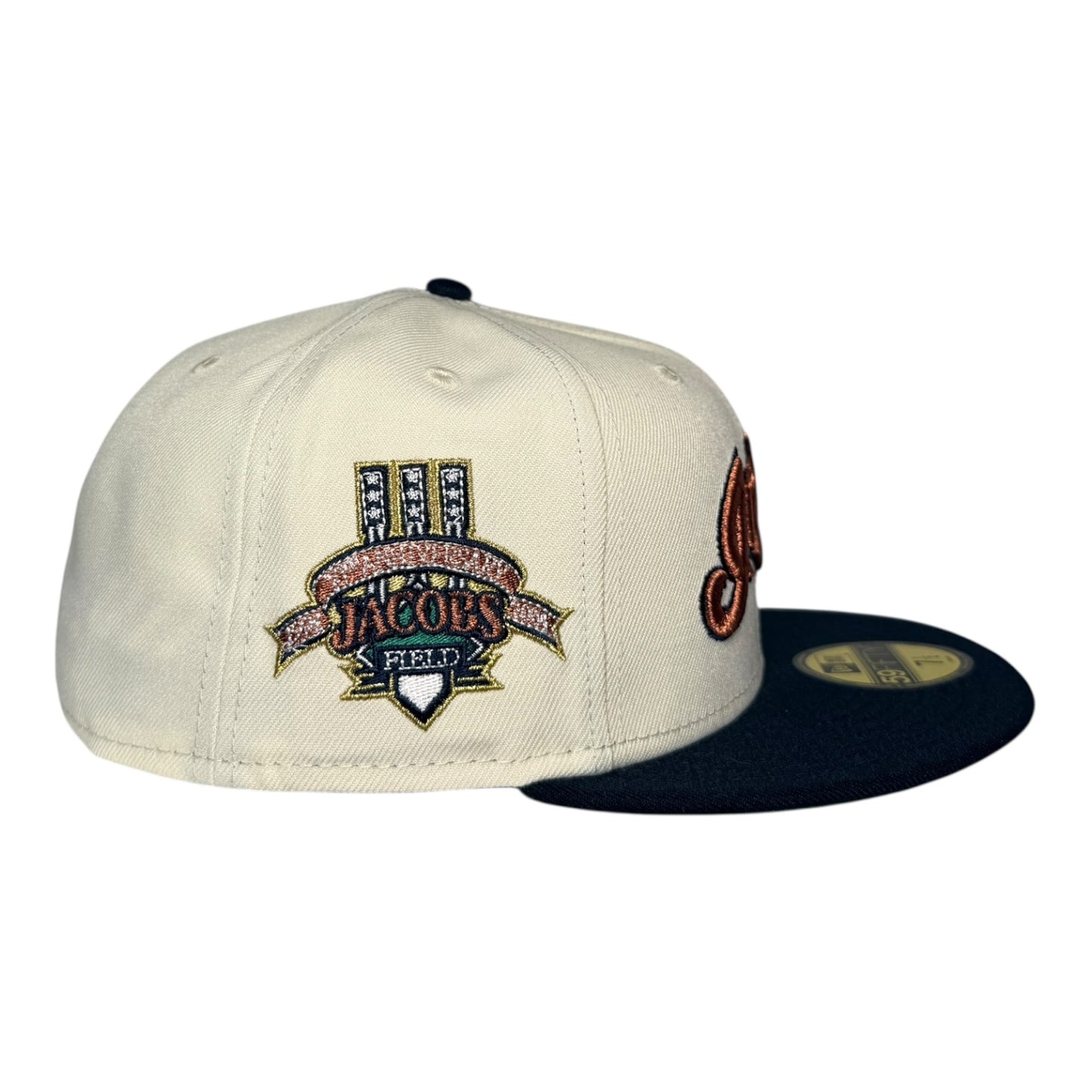 Cleveland Indians Jacobs Field "Barber Pack" Hat Club New Era 59Fifty Fitted Hat