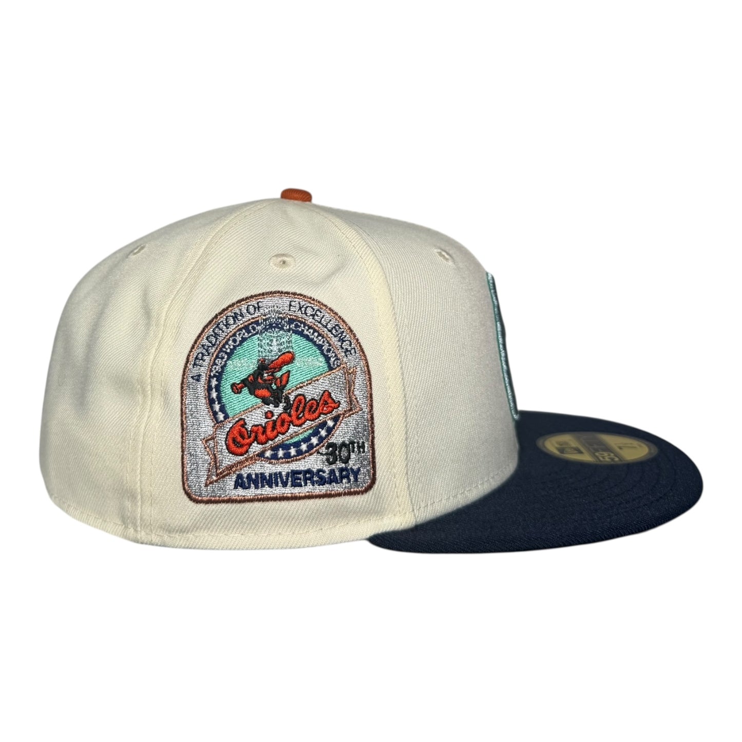Baltimore Orioles "Harbor Nights" 30th Anniversary New Era 59Fifty Fitted Hat Nightshift/Chrome