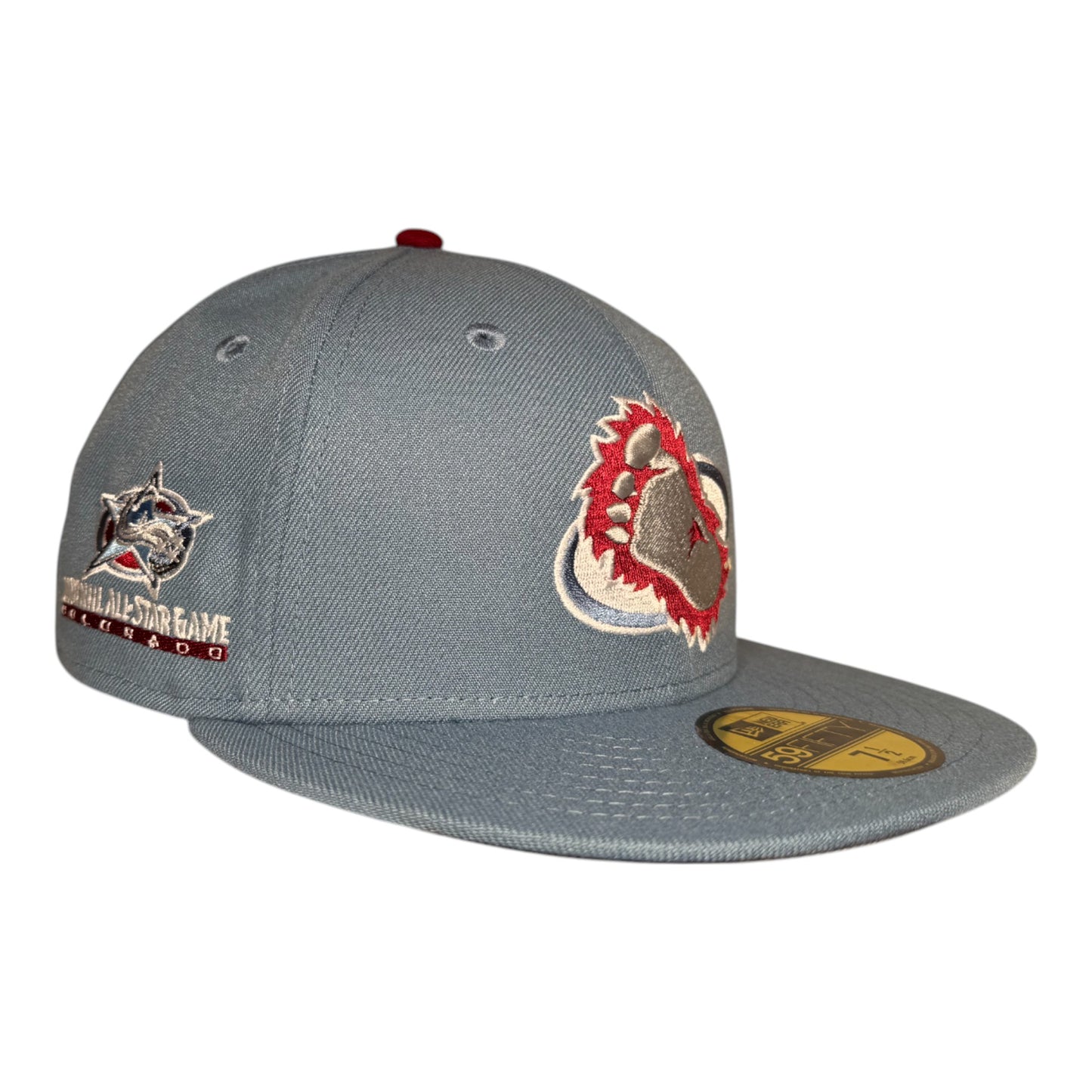 Colorado Avalanche Faded Blue Leon in the Lab 2001 ASG Patch New Era 59FIFTY Fitted Hat