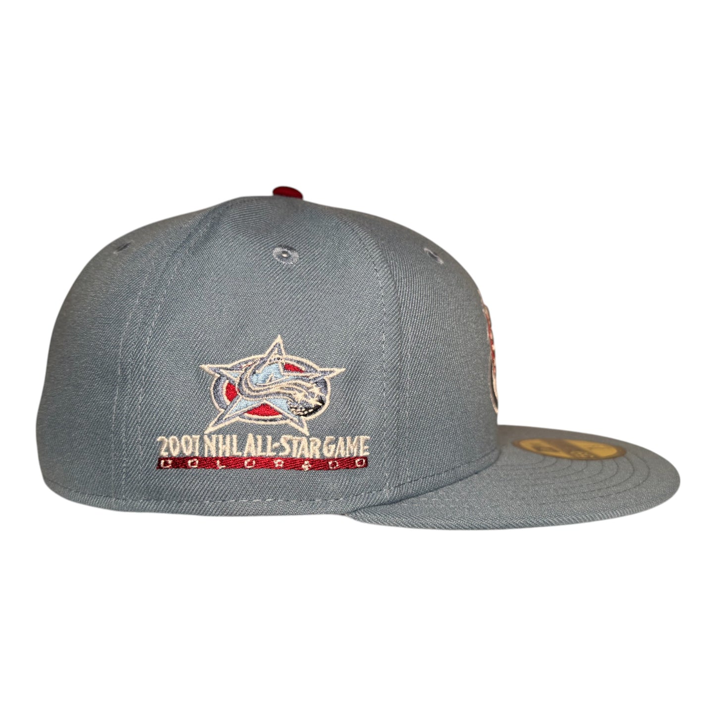 Colorado Avalanche Faded Blue Leon in the Lab 2001 ASG Patch New Era 59FIFTY Fitted Hat