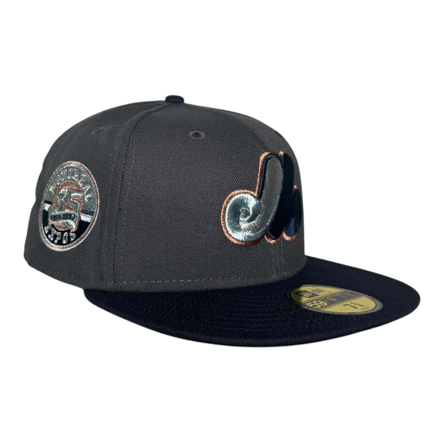 Montreal Expos 35th Anniversary Dark Gray Navy New Era 59Fifty Fitted Hat