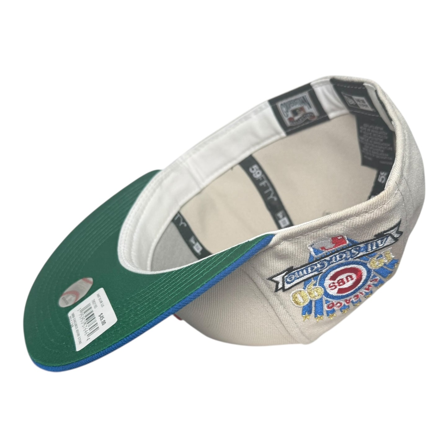 Chicago Cubs “Wave” Two Tone Stone 1990 ASG Hat Club New Era 59Fifty Fitted Hat