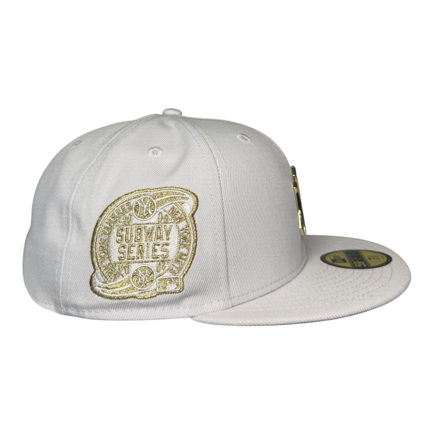 New York Yankees Subway Series Metal Logo New Era 59Fifty Fitted Hat