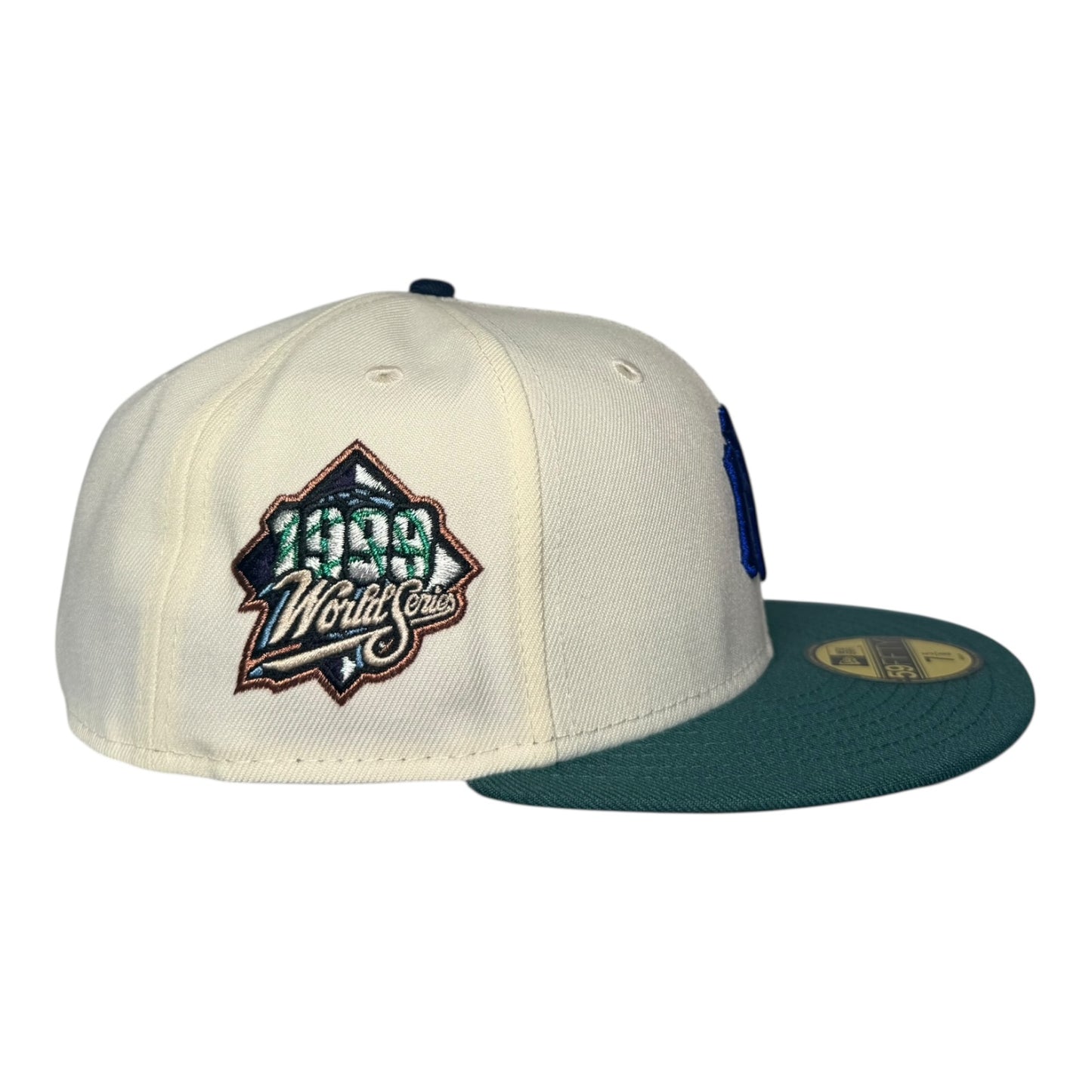 New York Yankees 1999 World Series New Era 59Fifty Fitted Hat Chrome White