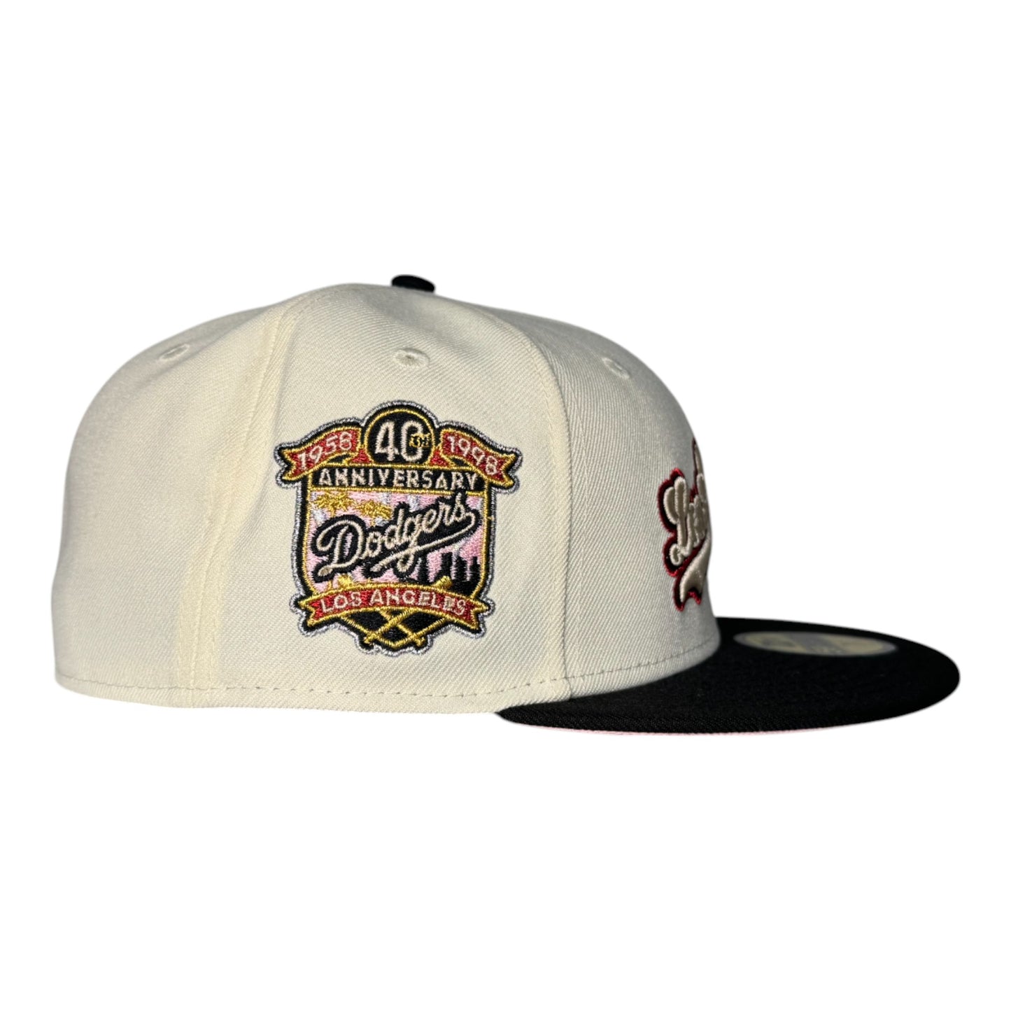 Los Angeles Dodgers 40th Anniversary Side Patch (Pink UV) New Era 59Fifty Fitted Hat