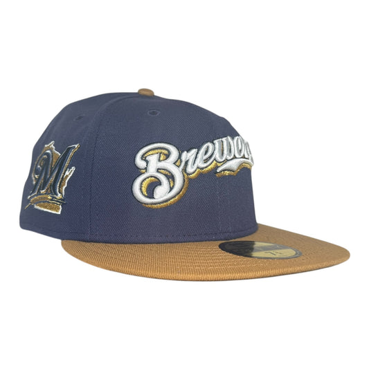 Milwaukee Brewers Jersey Script Hat Club New Era 59Fifty Fitted Hat