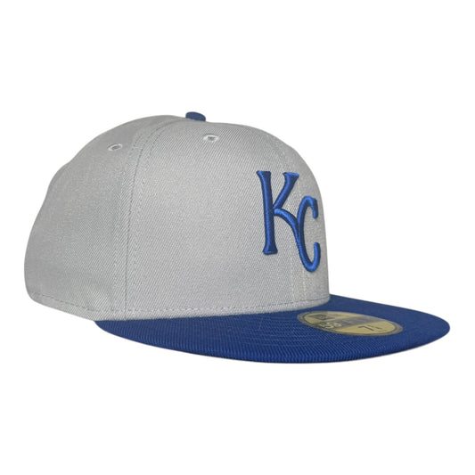 Kansas City Royals Grey Hat Club New Era 59Fifty Fitted Hat