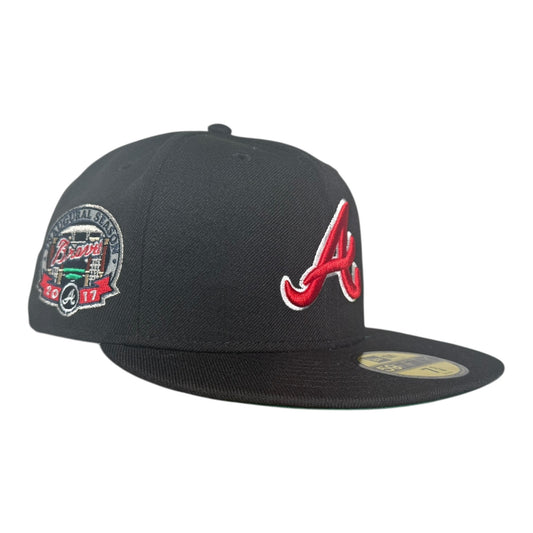 Atlanta Braves “Black Dome Collection” Inaugural Season Hat Club Exclusive New Era 59Fifty Fitted Hat