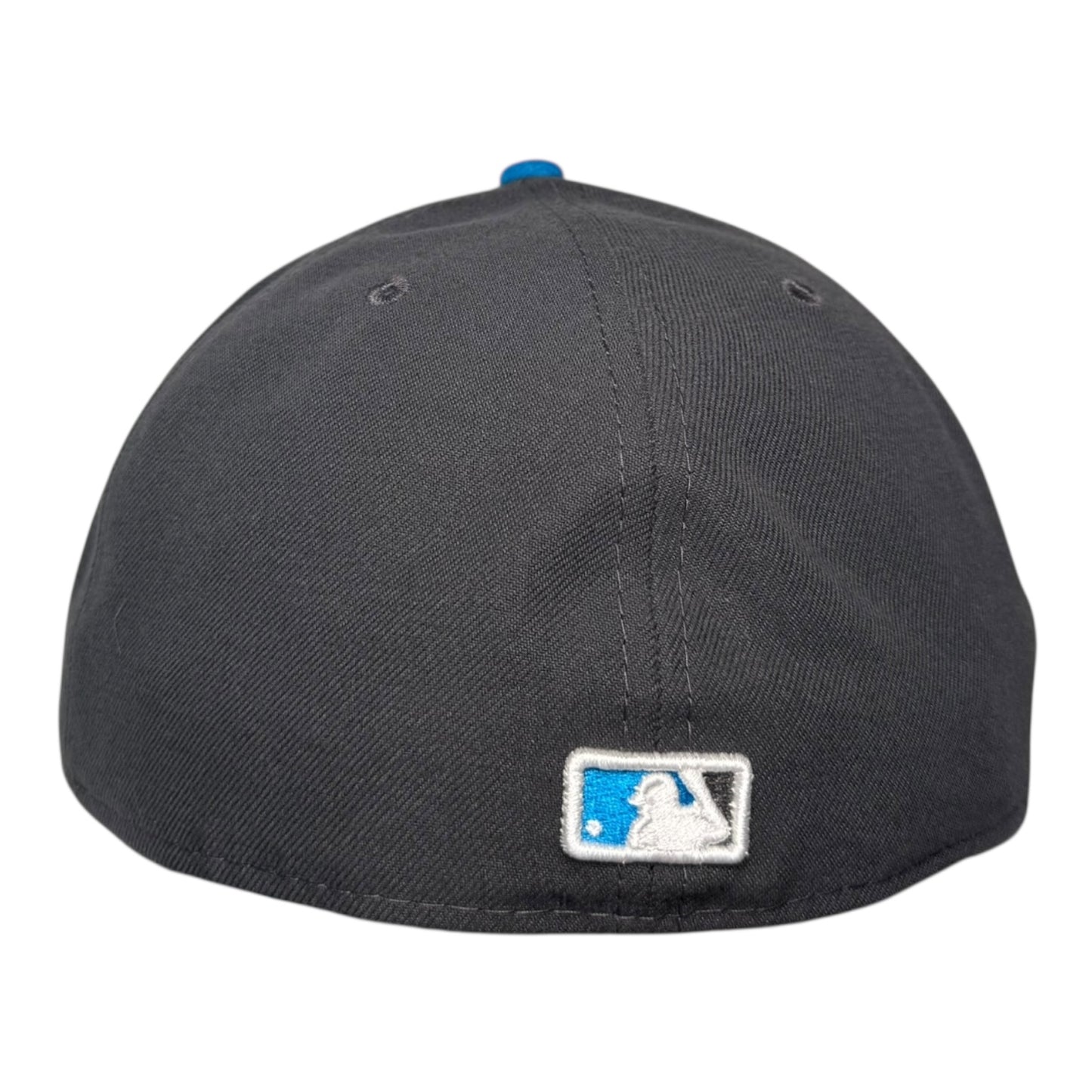 Atlanta Braves Dark Gray Crown Blue Visor New Era 59Fifty Fitted Hat