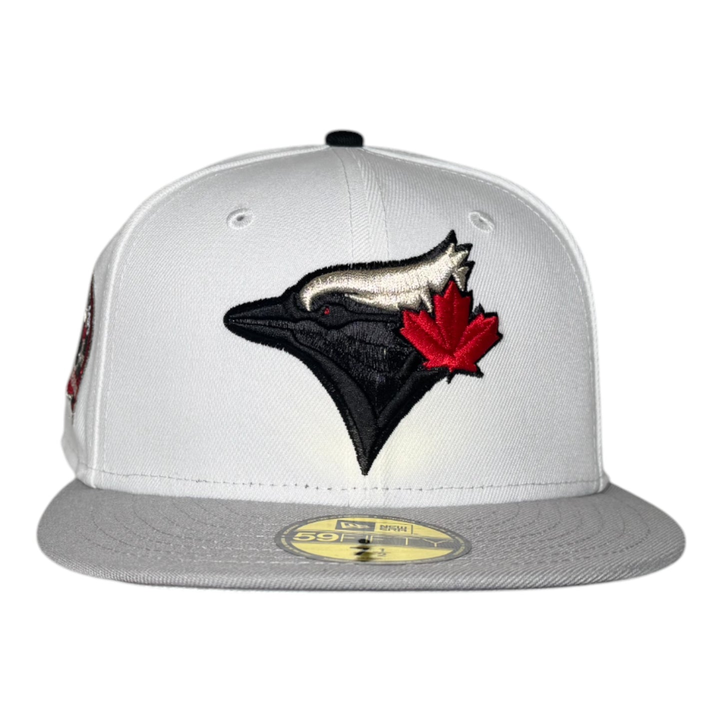 White Toronto Blue Jays "Jordan 4 Cement" Gray Visor White Bottom 30th Season Side Patch New Era 59Fifty Fitted