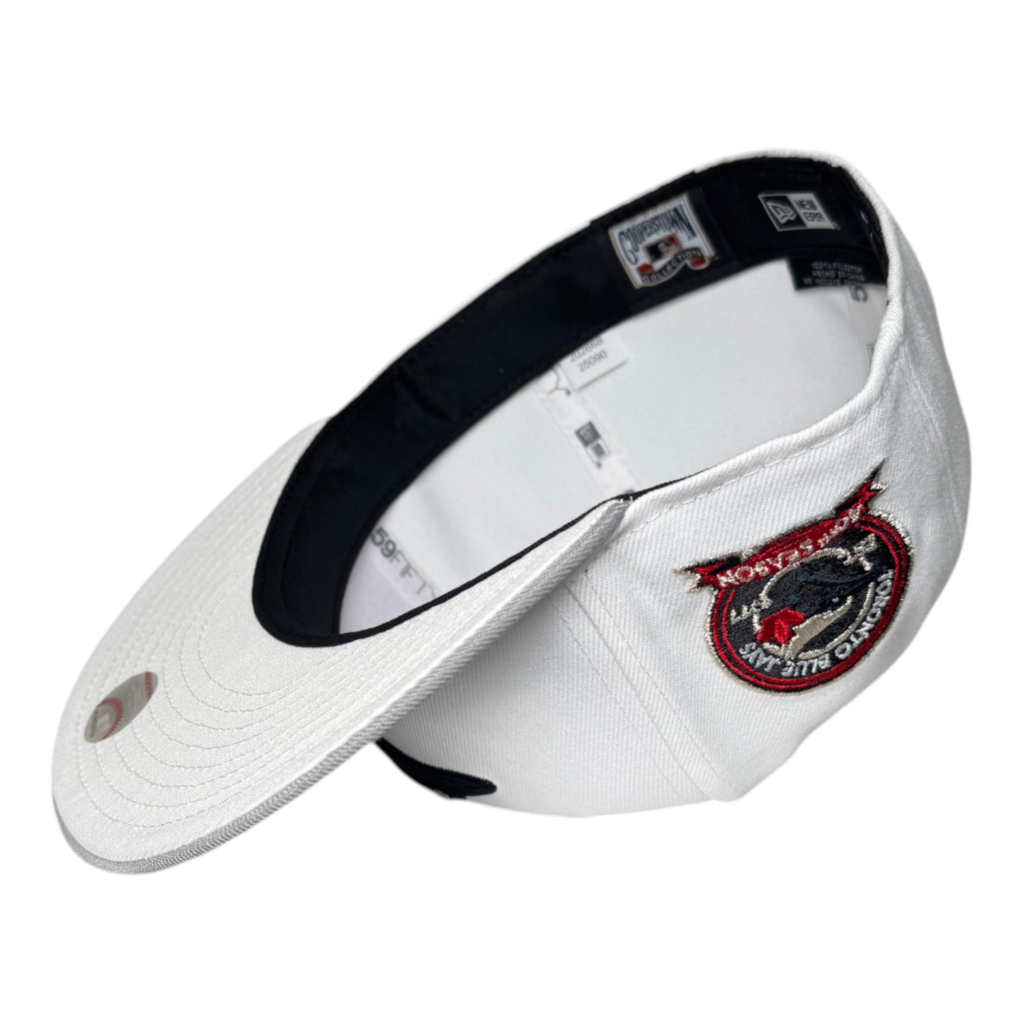 White Toronto Blue Jays "Jordan 4 Cement" Gray Visor White Bottom 30th Season Side Patch New Era 59Fifty Fitted