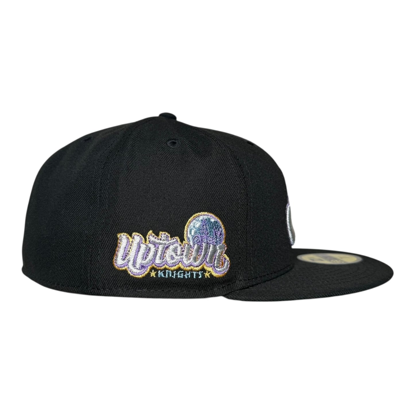 Charlotte Knights Uptown Black Throwback Edition New Era 59Fifty Fitted Hat