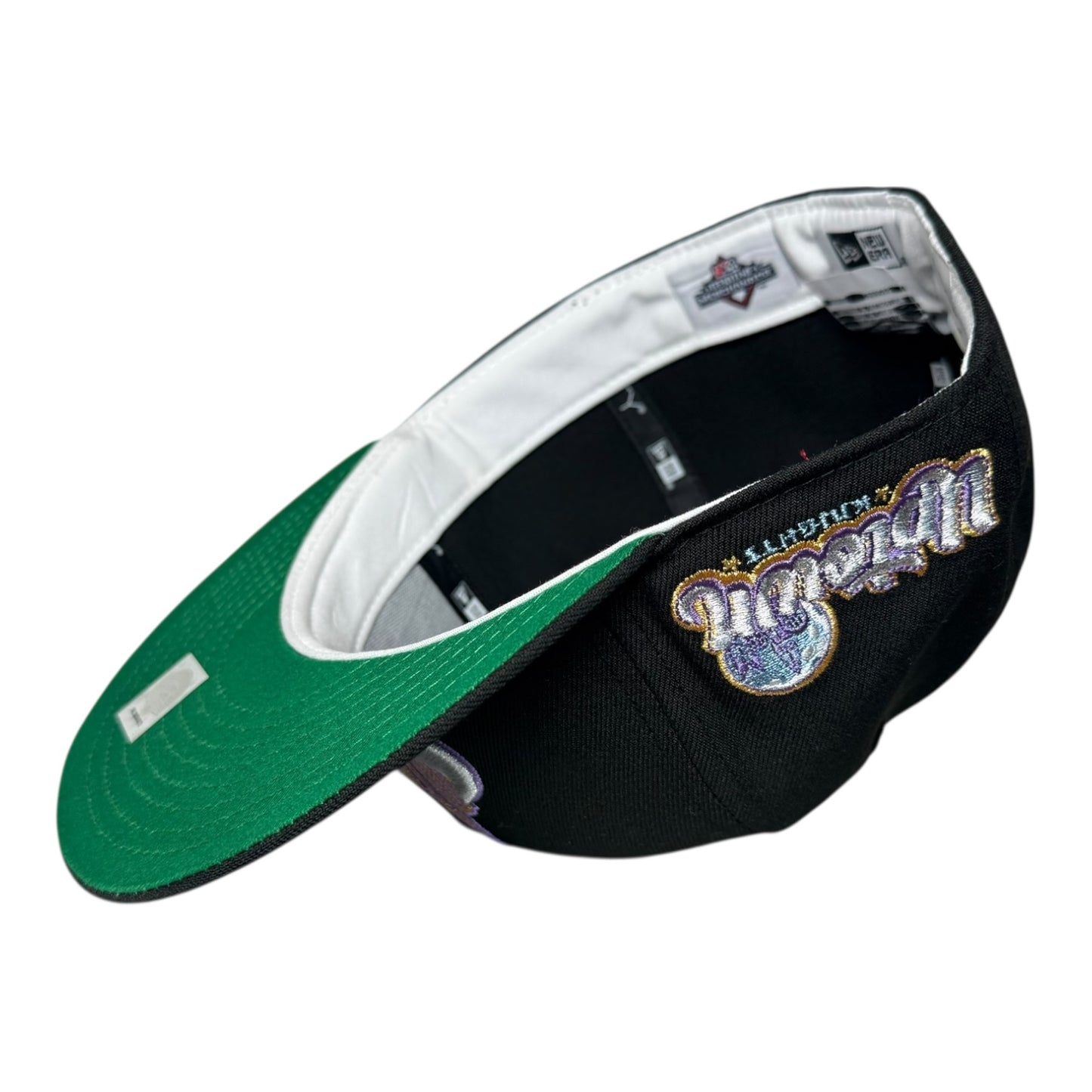 Charlotte Knights Uptown Black Throwback Edition New Era 59Fifty Fitted Hat