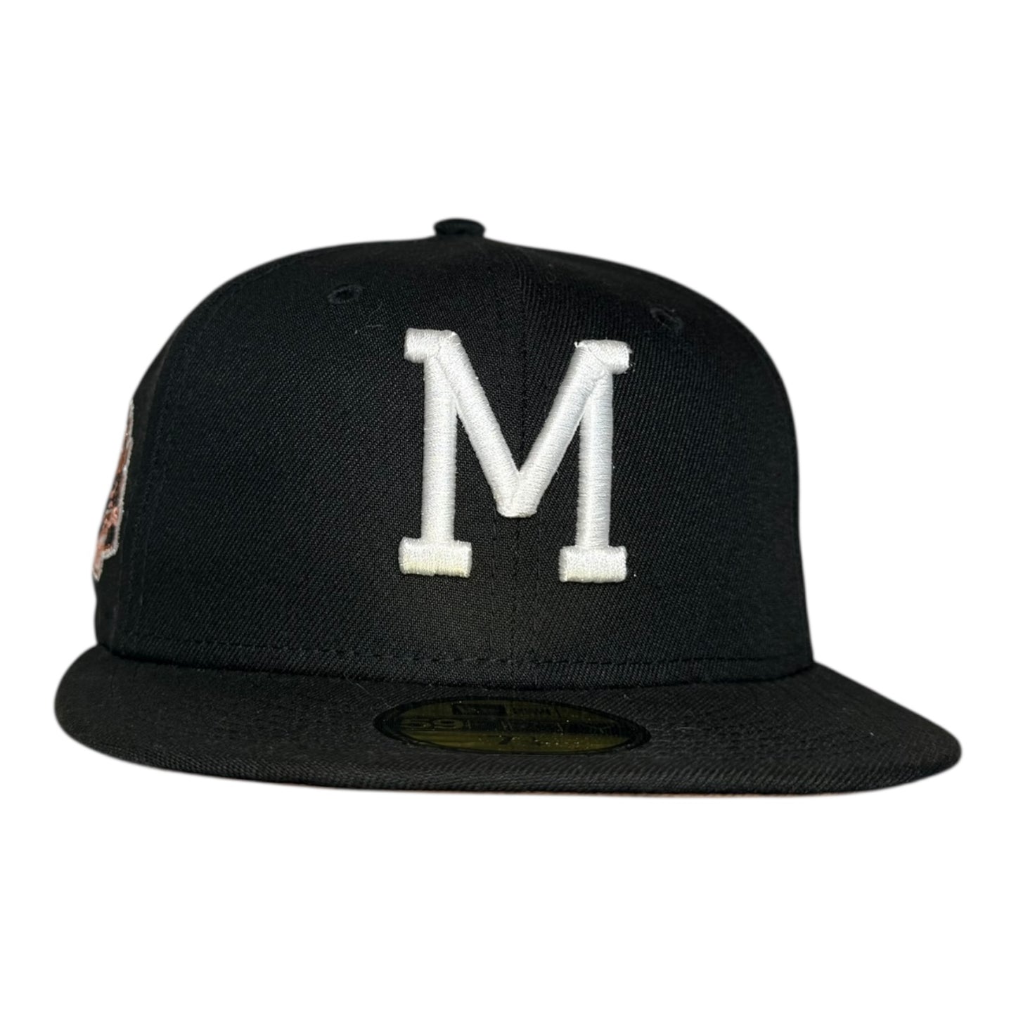 Mississippi Braves Black New Era 59Fifty Fitted Hat