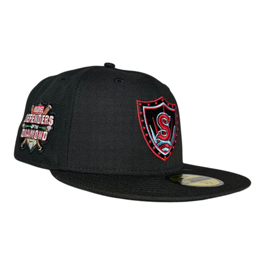 Spokane Indians x Marvel Defenders of the Diamond New Era 59Fifty Fitted Hat