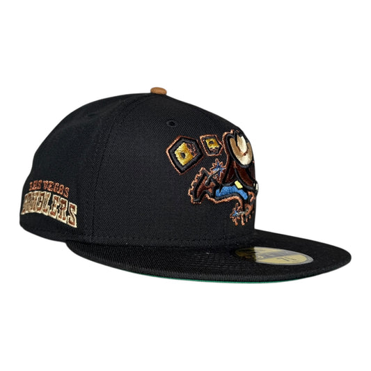 Las Vegas Gamblers Black Copper New Era 59Fifty Fitted Hat