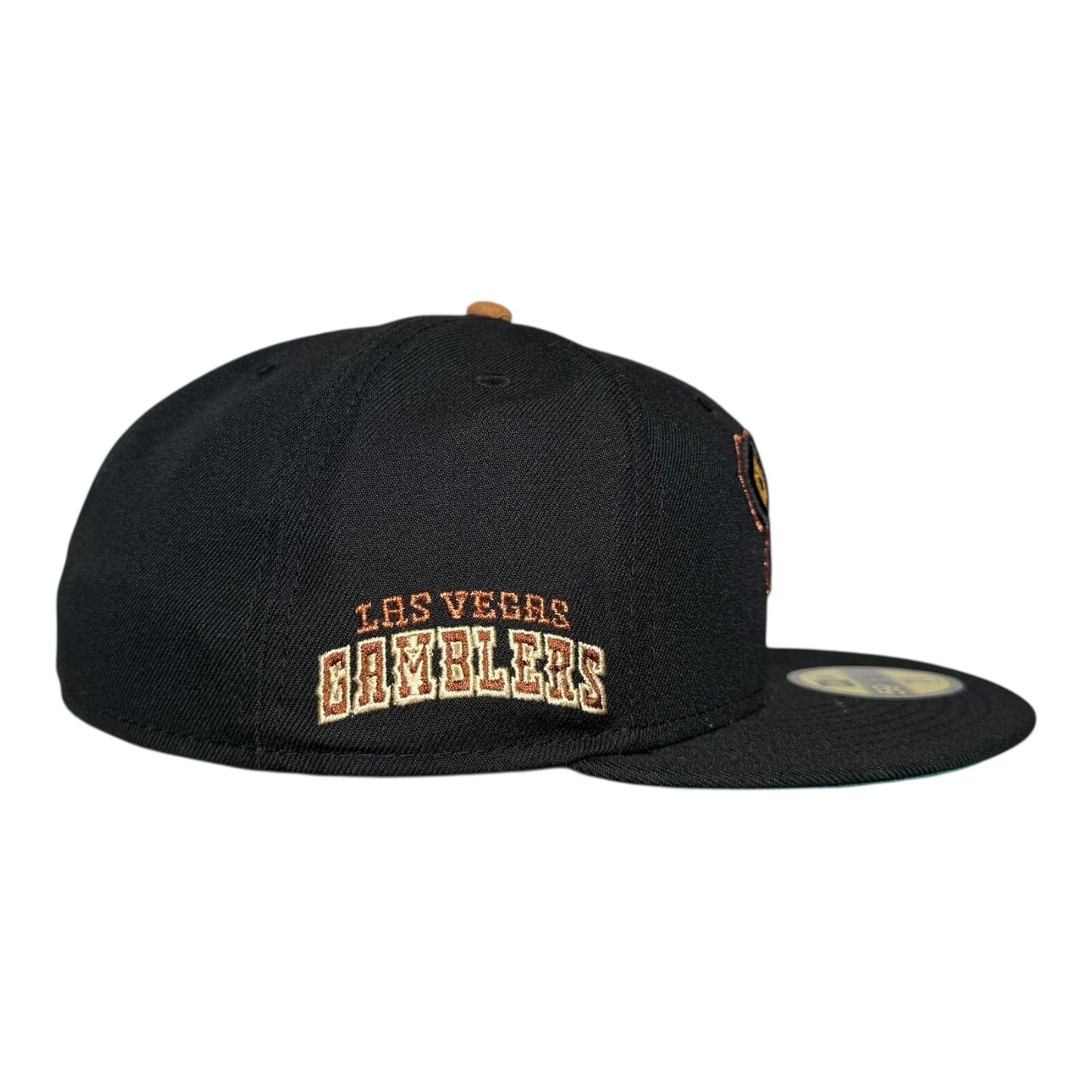 Las Vegas Gamblers Black Copper New Era 59Fifty Fitted Hat
