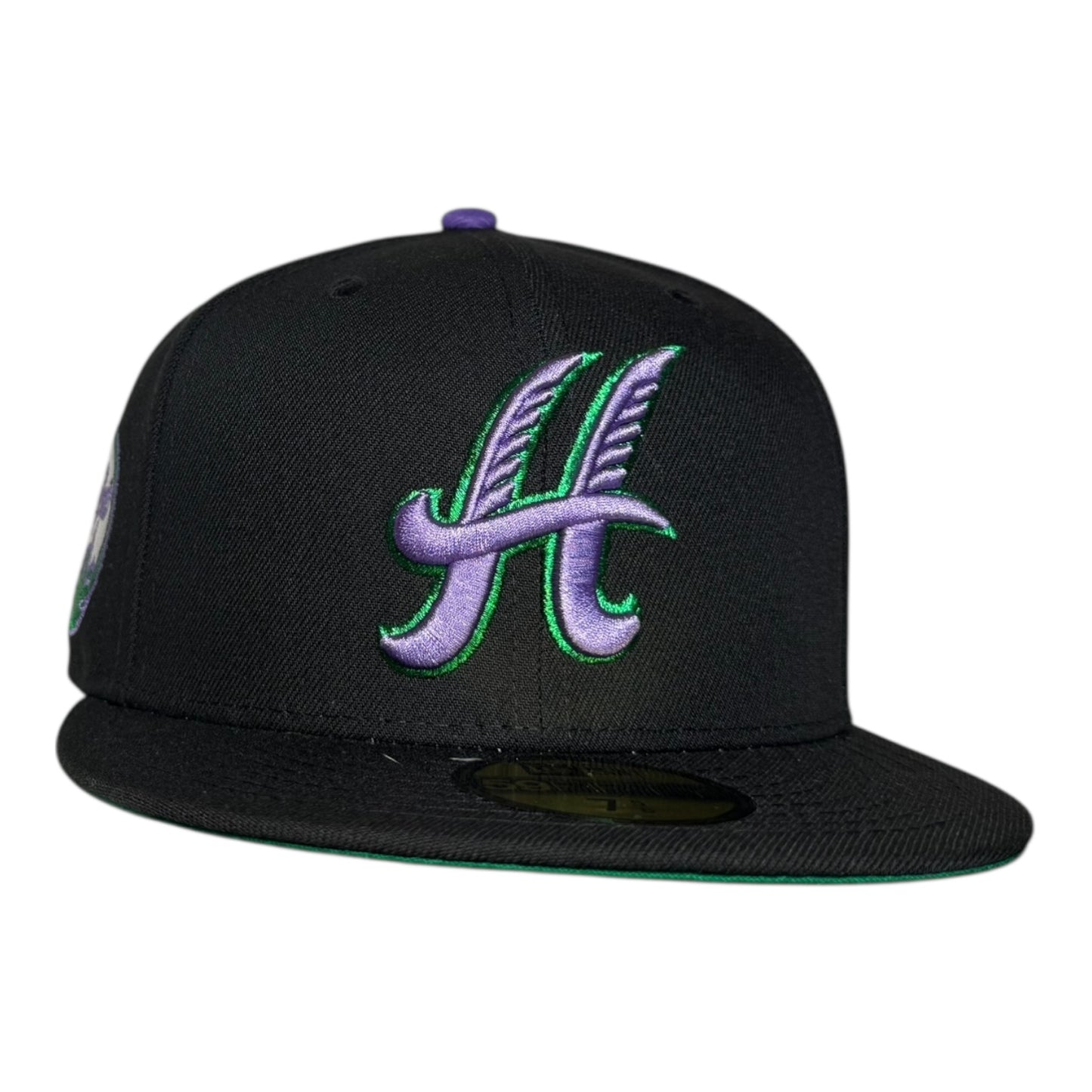 Hartford Yard Goats Black Metallic New Era 59Fifty Fitted Hat
