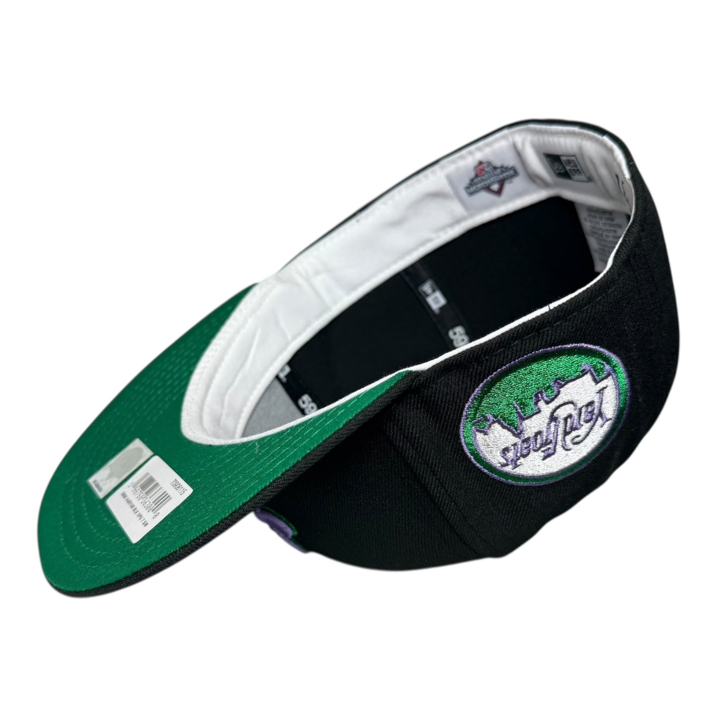 Hartford Yard Goats Black Metallic New Era 59Fifty Fitted Hat