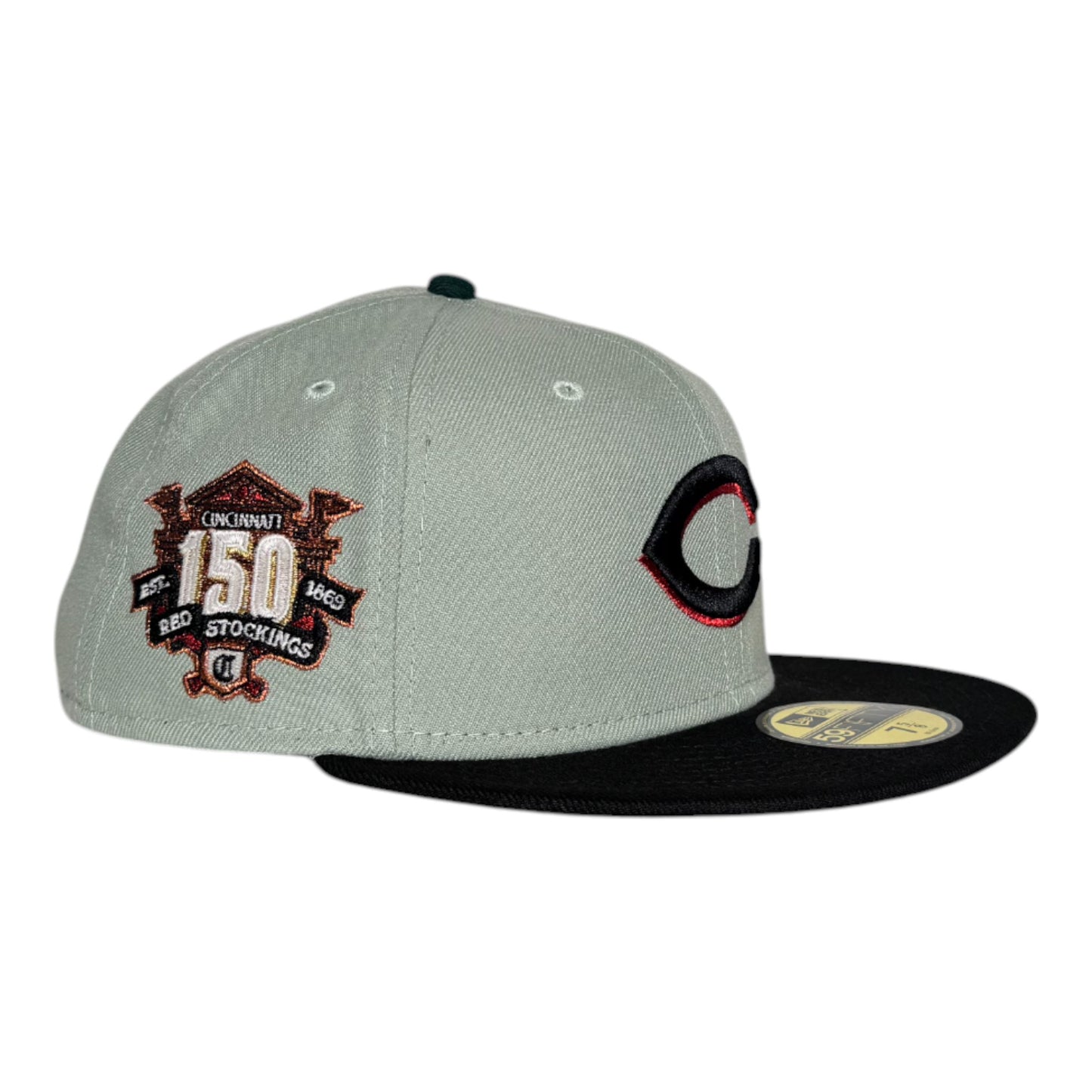 Cincinnati Reds Rushmore 150th Anniversary Patch New Era 59FIfty Fitted