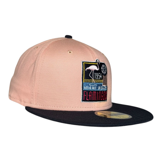 Miami Beach Flamingos New Era 59Fifty Fitted Hat
