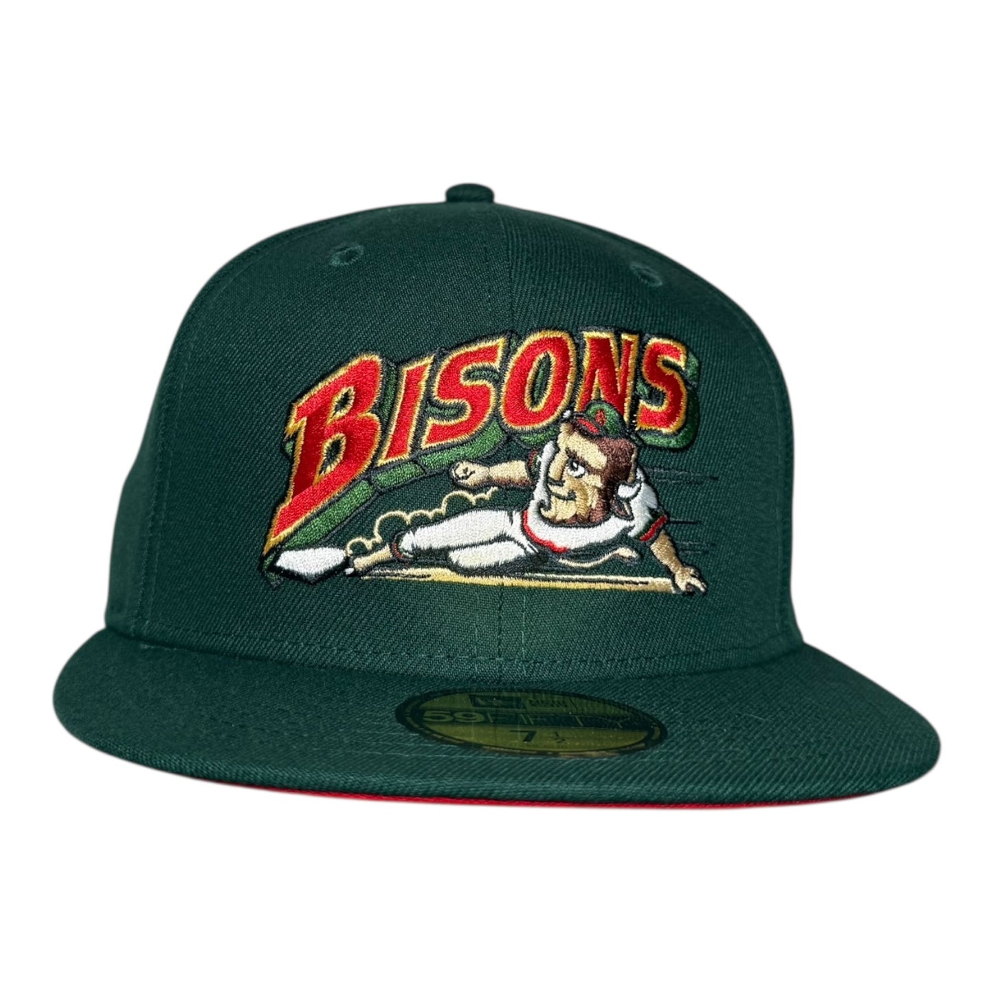 Buffalo Bisons Dark Green New Era 59Fifty Fitted Hat
