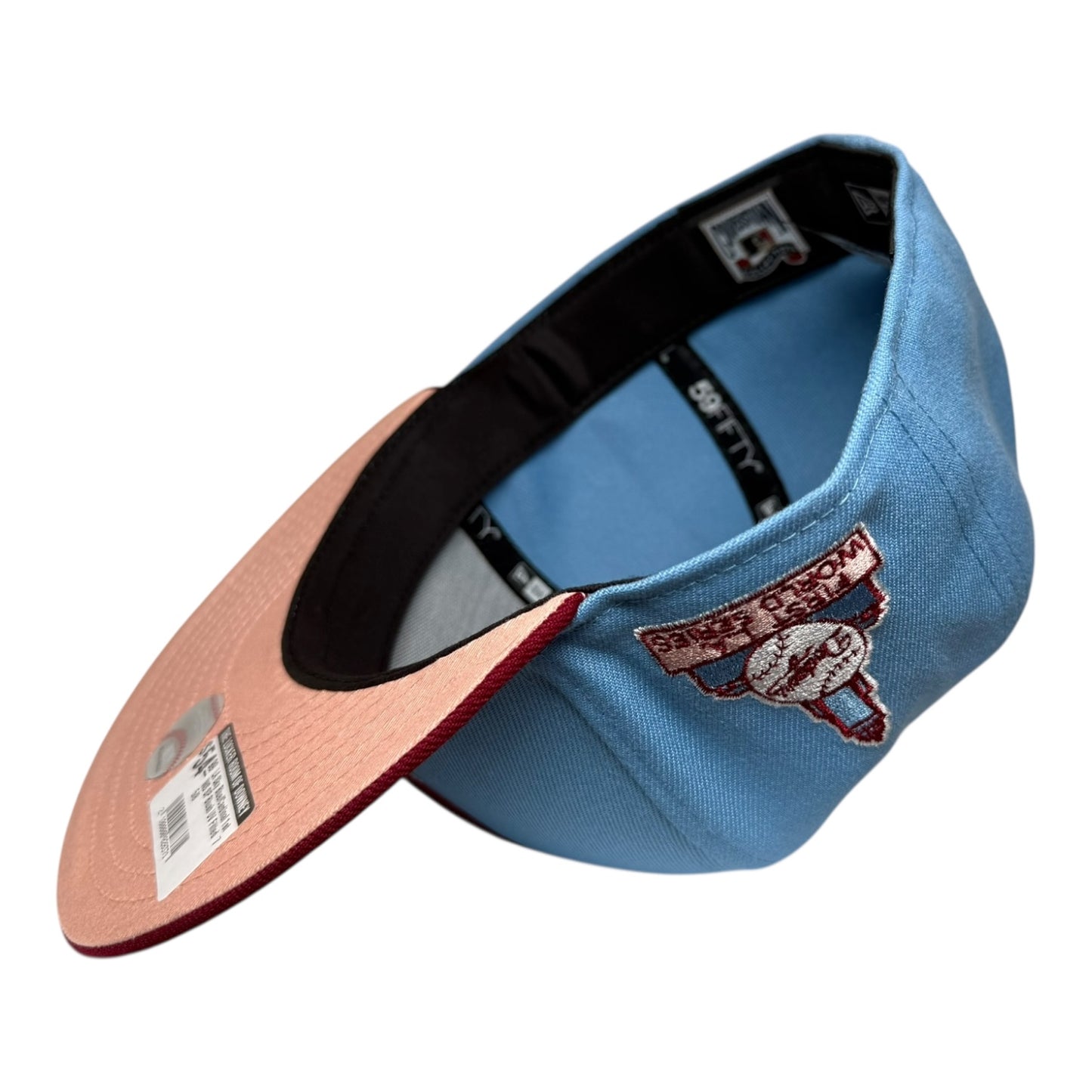 Los Angeles Dodgers 1st World Series New Era 59Fifty Fitted Hat Sky Blue/Cardinal