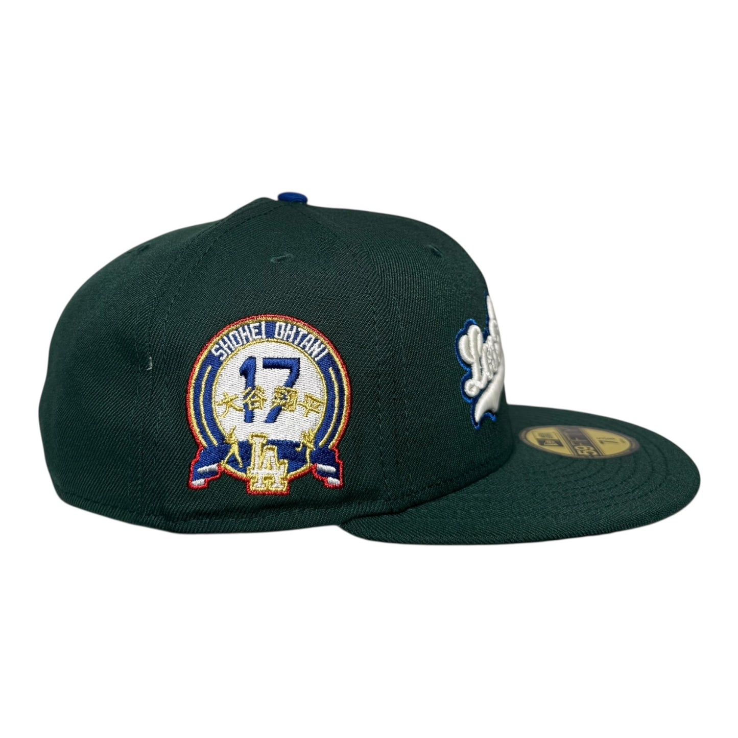 Los Angeles Dodgers Shohei Ohtani 17 Forest Green Homegame NYC New Era 59Fifty Fitted Hat