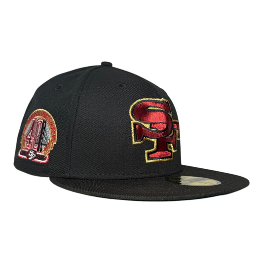 San Francisco 49ers 40th Anniversary Hat Club New Era 59Fifty Fitted Hat