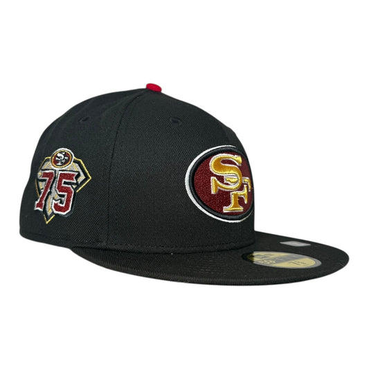 San Francisco 49ers 75th Anniversary Pinky UV New Era 59Fifty Fitted Hat