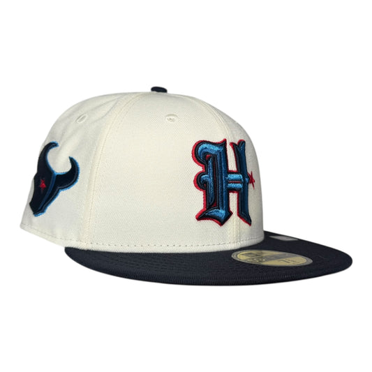 Houston Texans H-Town Logo Patch Hat Club New Era 59Fifty Fitted Hat