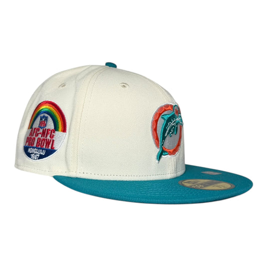 Miami Dolphins Pro Bowl Pinky UV New Era 59Fifty Fitted Hat