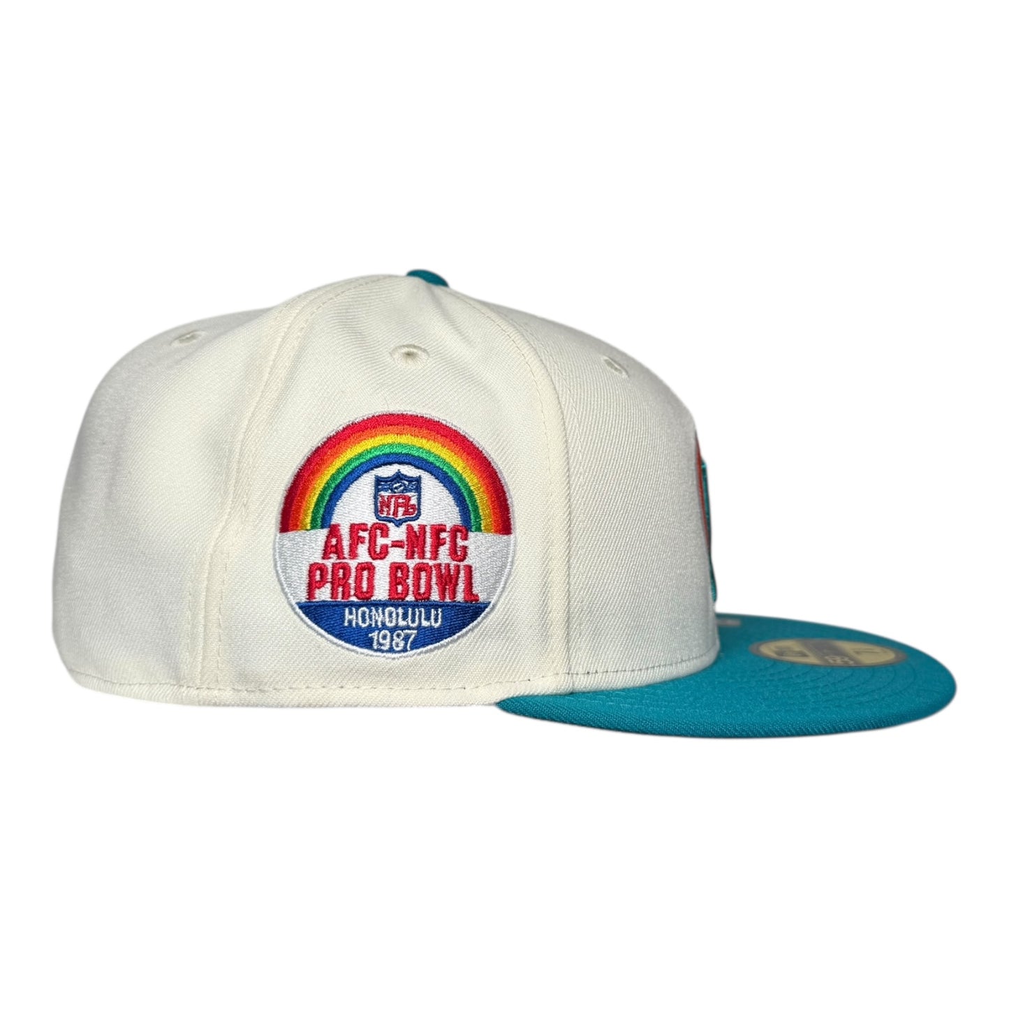 Miami Dolphins Pro Bowl Pinky UV New Era 59Fifty Fitted Hat