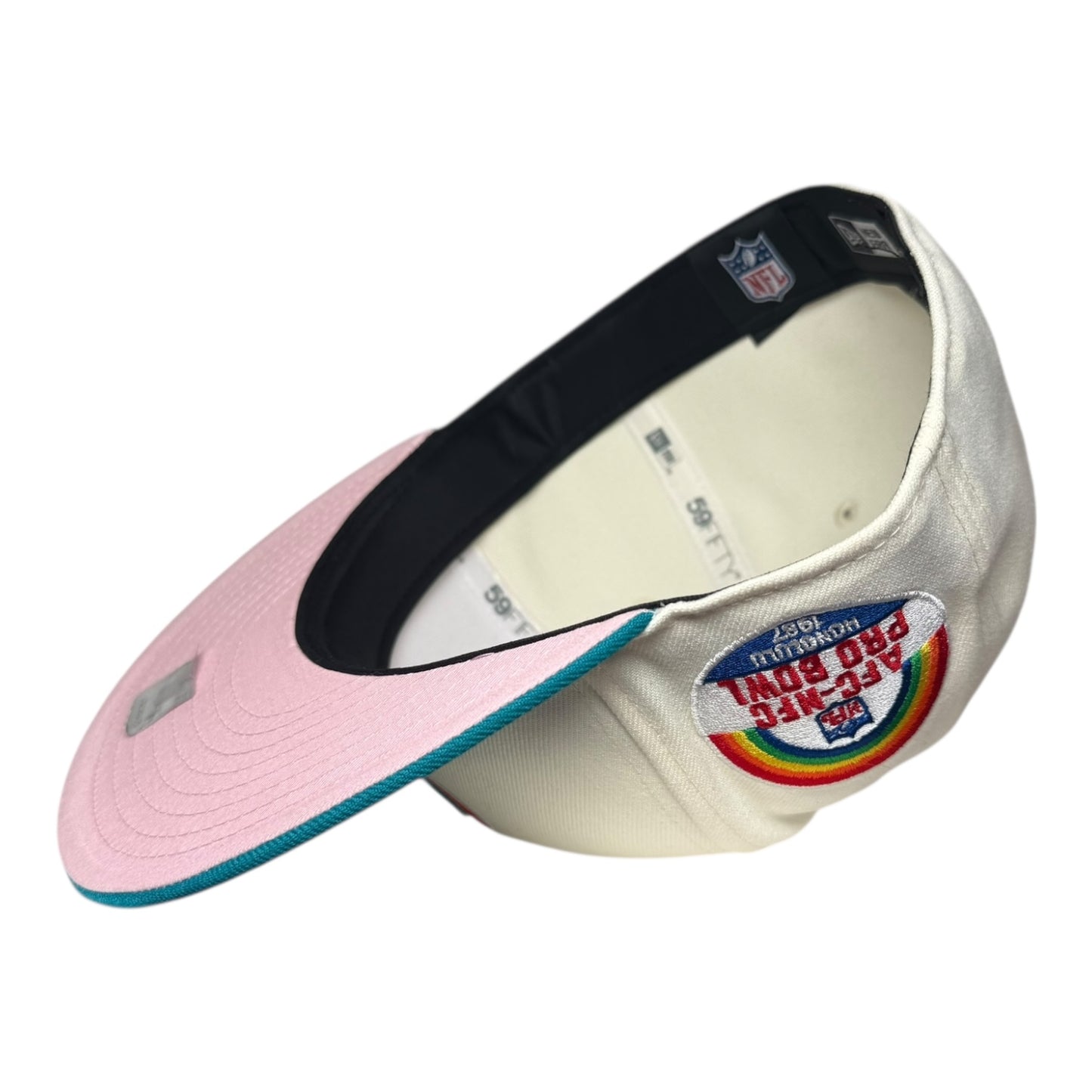 Miami Dolphins Pro Bowl Pinky UV New Era 59Fifty Fitted Hat
