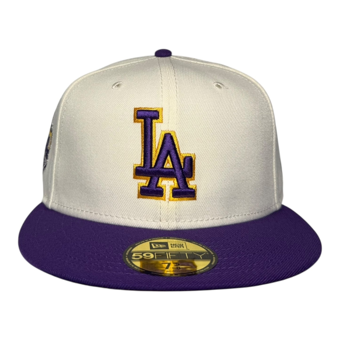 Los Angeles Dodgers 2020 World Champions New Era 59Fifty Fitted Hat Purple Yellow UV