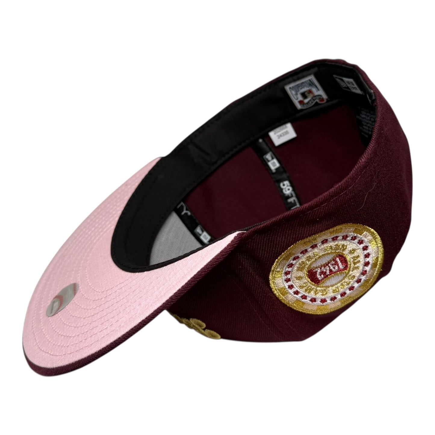 Brooklyn Dodgers 1942 All Star Game Maroon Pink UV New Era 59Fifty Fitted Hat
