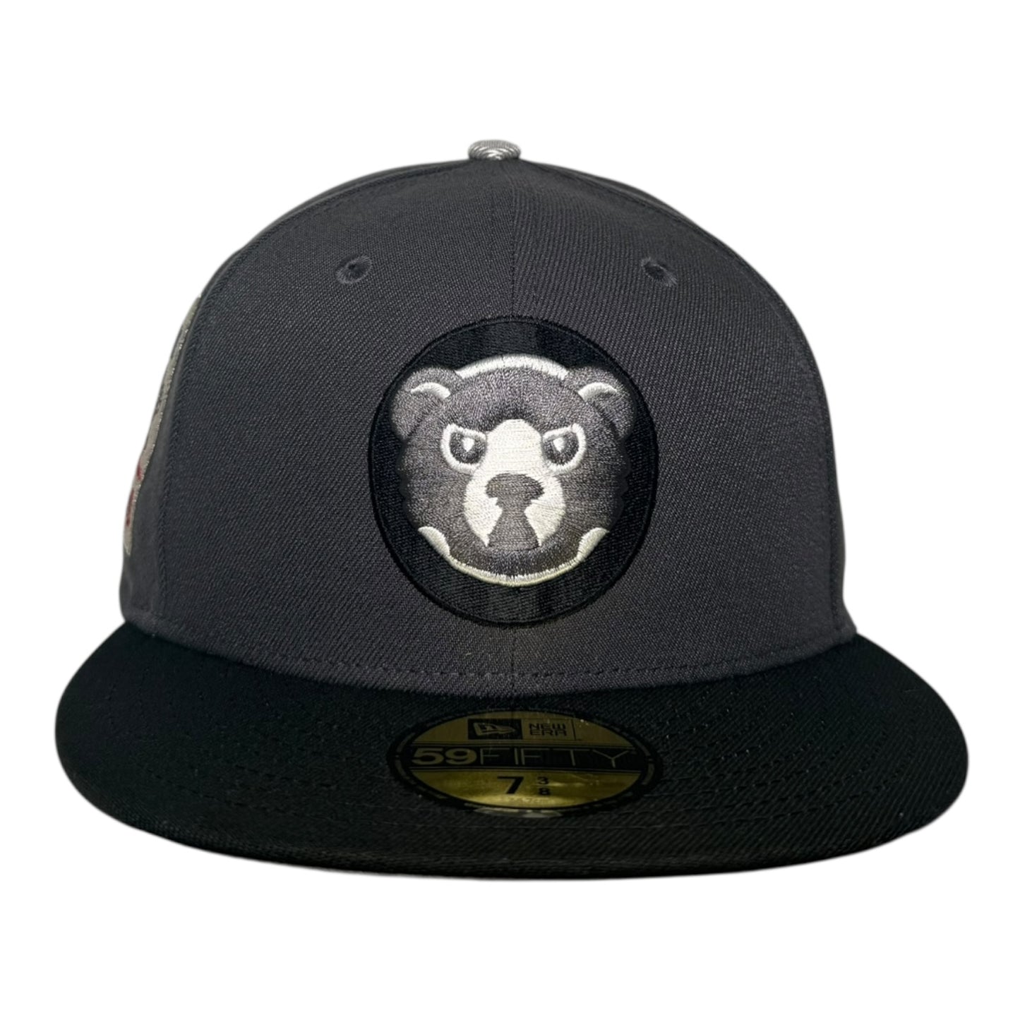 Chicago Cubs Be Alert for Foul Balls New Era 59Fifty Fitted Hat Black/Grey