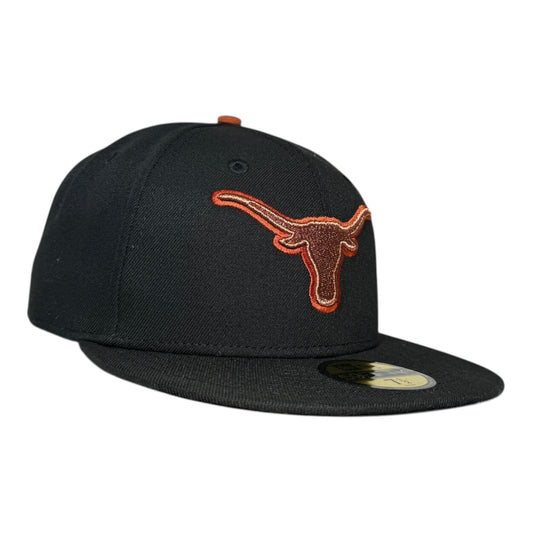 Texas Longhorns Metallic Hat Club New Era 59Fifty Fitted Hat