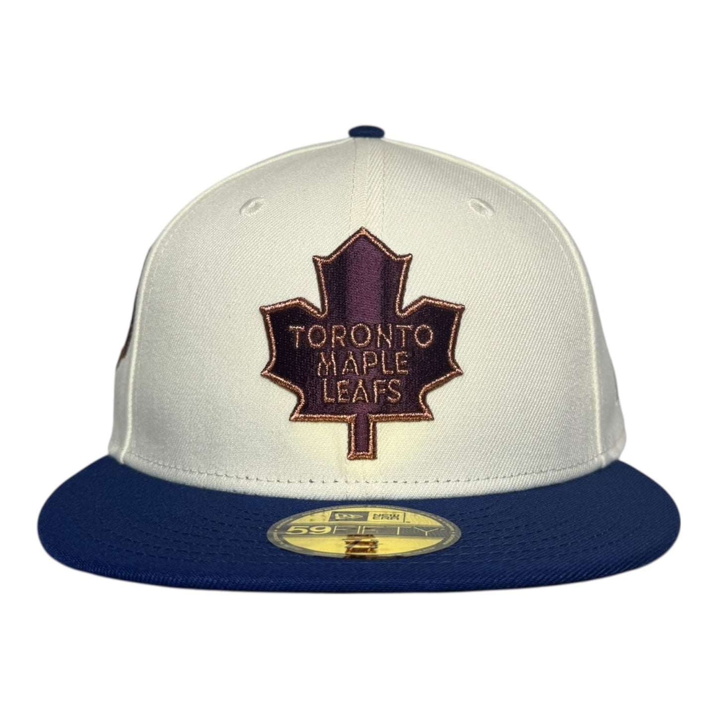 Toronto Maple Leafs 75th Anniversary Chrome Royal New Era 59Fifty Fitted Hat