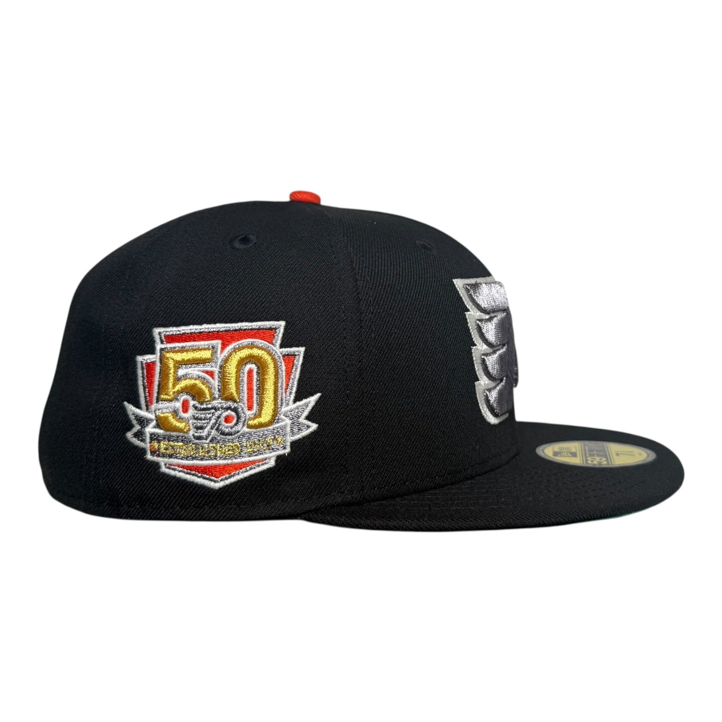 Philadelphia Flyers 50th Anniversary Glow in the Dark New Era 59Fifty Fitted Hat