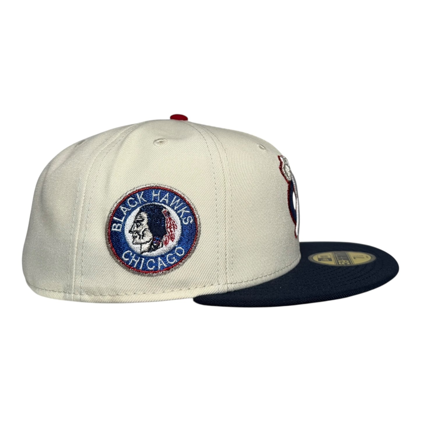 Chicago Blackhawks Tomahawk Blackhawks Side Patch New Era 59Fifty Fitted Hat