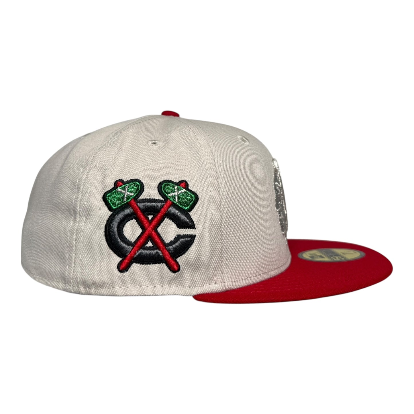 Chicago Blackhawks Tomahawk Red Visor New Era 59Fifty Fitted Hat